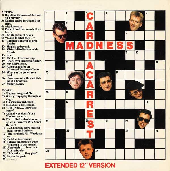 Madness Cardiac Arrest (Extended 12 quot Version) (1982 Has quot 14 quot in