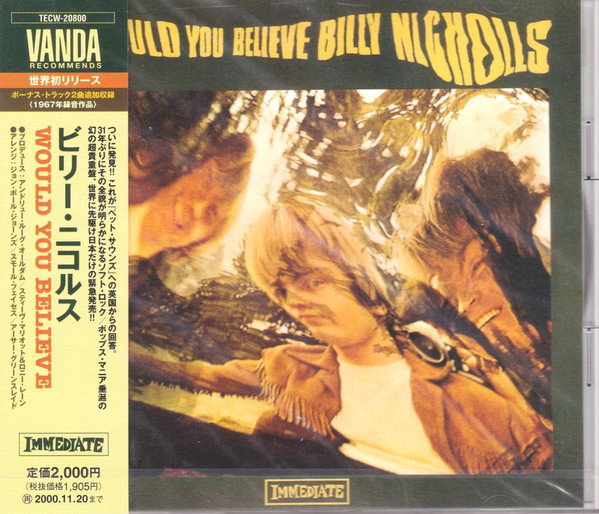 Billy Nicholls – Would You Believe (1968, Vinyl) - Discogs