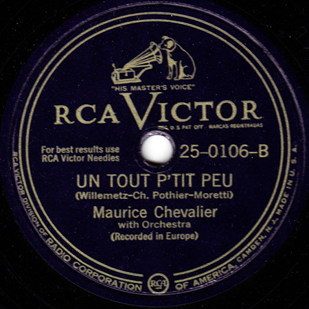 baixar álbum Maurice Chevalier - Mimi Un Tout PTit Peu