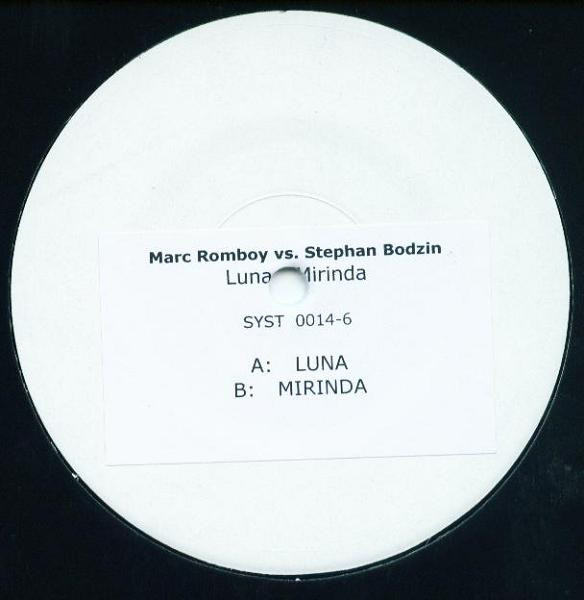 Marc Romboy Vs. Stephan Bodzin – Luna / Miranda (2005, Vinyl ...