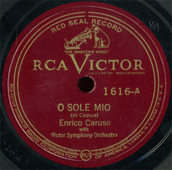 Enrico Caruso With Victor Symphony Orchestra O Sole Mio