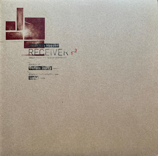 Peter Van Hoesen – Receiver 1/3 (2013, Vinyl) - Discogs