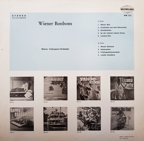 télécharger l'album Wiener VolksopernOrchester - Wiener Bonbons