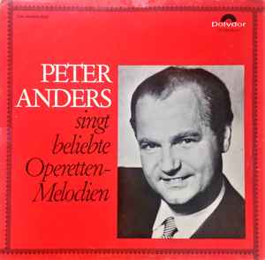 Peter Anders (2) - Singt Beliebte Operetten-Melodien album cover