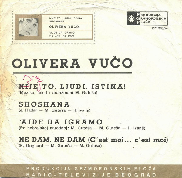 télécharger l'album Olivera Vučo - Nije To Ljudi Istina