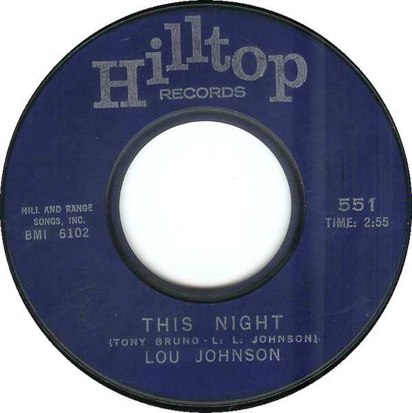 lataa albumi Lou Johnson - It Aint No Use This Night