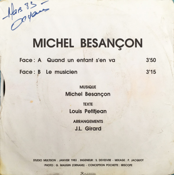 baixar álbum Michel Besançon - Quand Un Enfant SEn Va