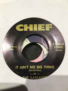 The Radiants - It Ain’t No Big Thing / More Than A Woman  album cover