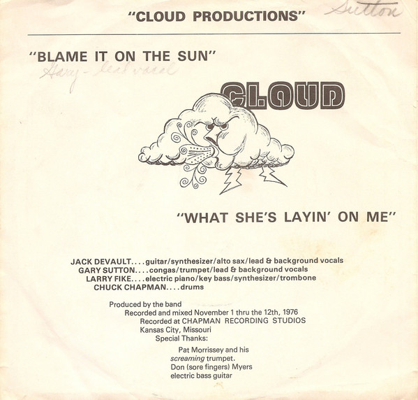 last ned album Cloud - Blame It On The Sun