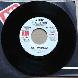 Burt Bacharach – A House Is Not A Home (1970, Vinyl) - Discogs