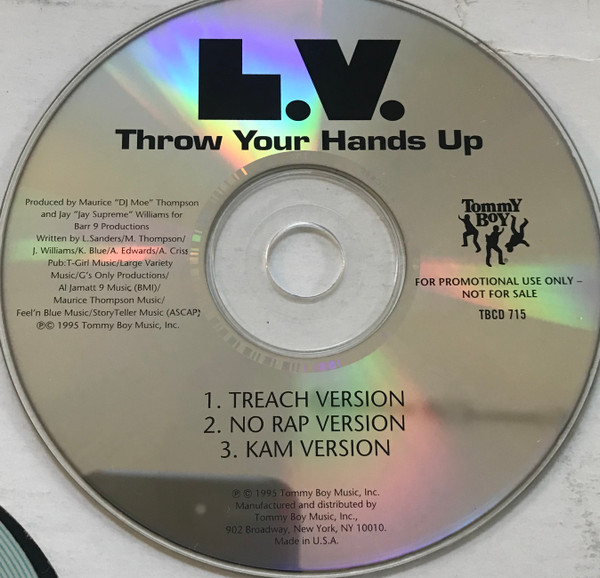 L.V. – Throw Your Hands Up b/w Gangsta's Paradise (L.V. Remix) (1995, CD) -  Discogs