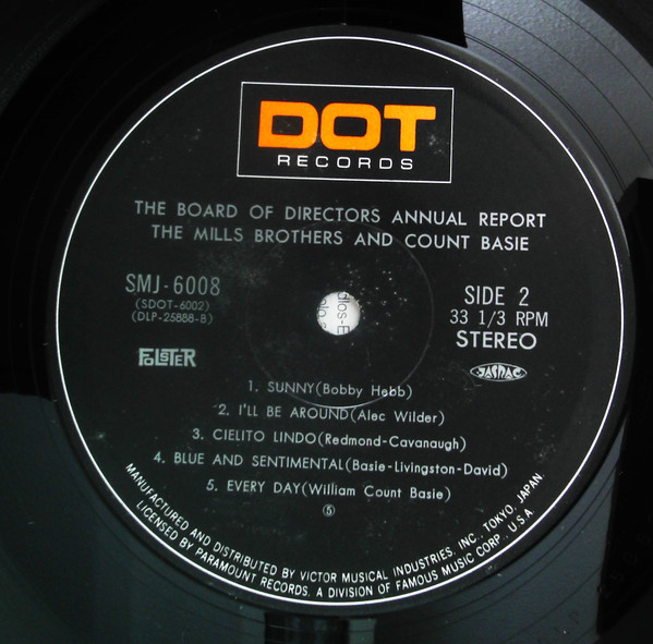 baixar álbum The Mills Brothers & Count Basie - The Board Of Directors Annual Report