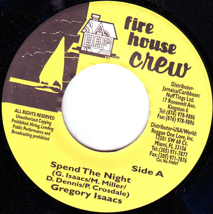 baixar álbum Gregory Isaacs - Spend The Night