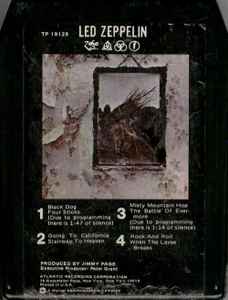 Led Zeppelin – Untitled (1977, 8-Track Cartridge) - Discogs
