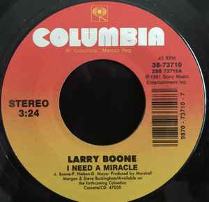 Larry Boone (2) - I Need A Miracle album cover
