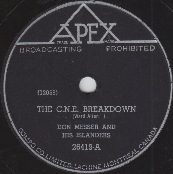 descargar álbum Don Messer And His Islanders - The CNE Breakdown Maple Leaf Two Step