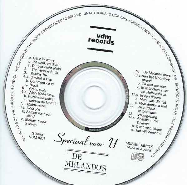 baixar álbum De Melando's - Speciaal Voor U
