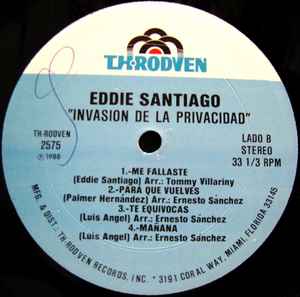 Eddie Santiago - Invasion De La Privacidad