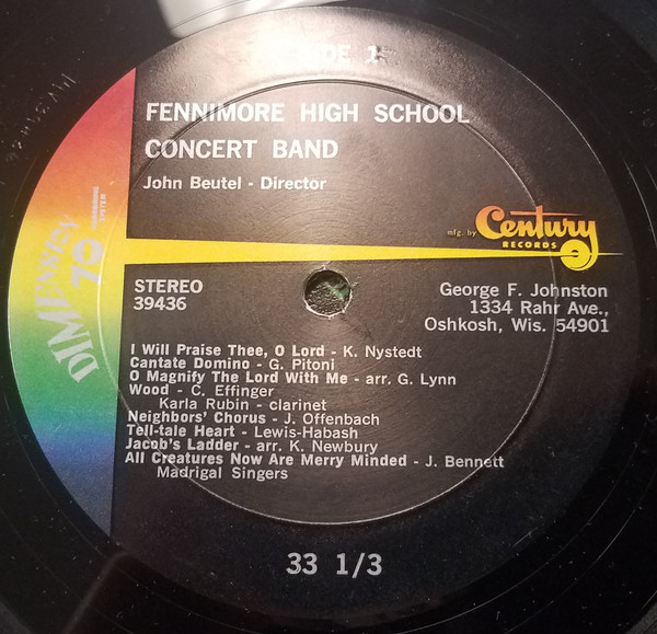 descargar álbum Fennimore High School Mixed Chorus, Fennimore High School Concert Band - Fennimore High School Mixed Chorus And Concert Band