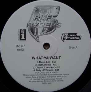 Ruff Ryders - What Ya Want / Down Bottom album cover
