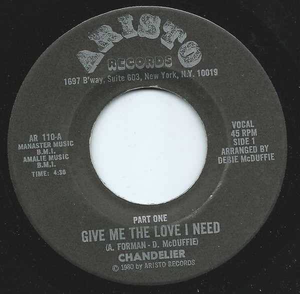 descargar álbum Chandelier - Give Me The Love I Need