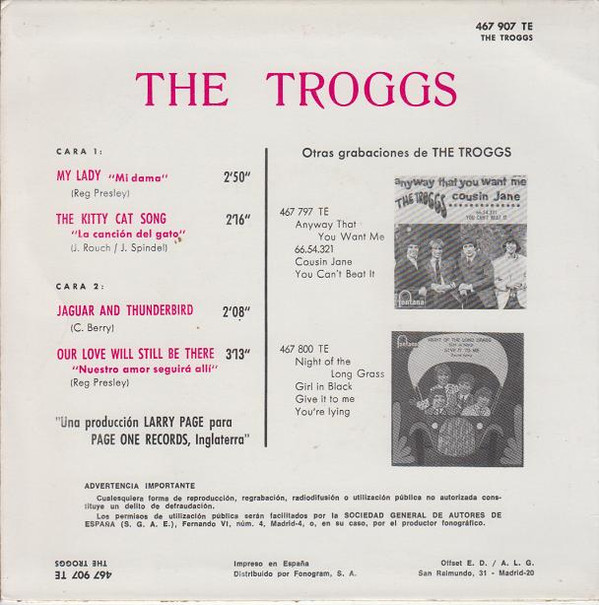descargar álbum The Troggs - My Lady