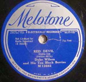 Duke Wilson And His Ten Black Berries - Red Devil / The House Of David Blues album cover
