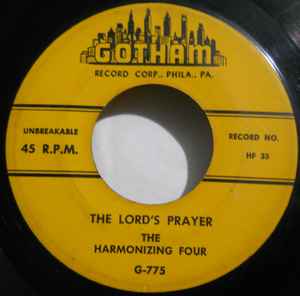 The Harmonizing Four - The Lord's Prayer / I Shall Rest At The End Of The Day album cover
