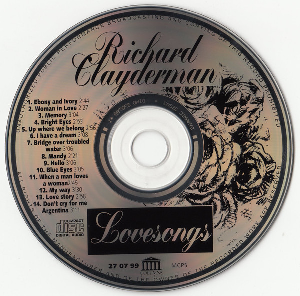 descargar álbum Richard Clayderman - Lovesongs