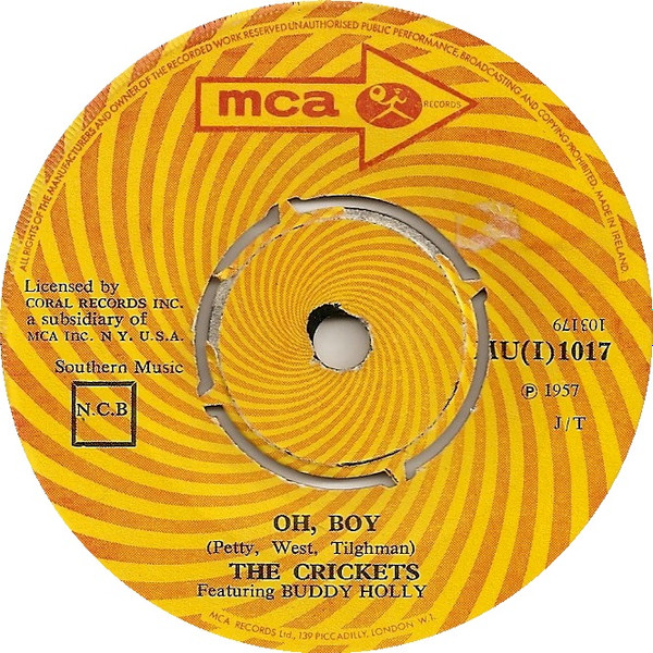 Buddy Holly And The Crickets – That'll Be The Day / Oh, Boy (1977