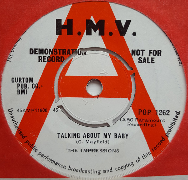 The Impressions – Talking About My Baby / Never Too Much Love