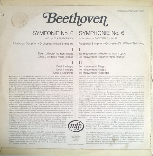 last ned album William Steinberg Conducts The Pittsburgh Symphony Orchestra - Beethoven Symphonie No 6 En Fa Pastorale Op 68