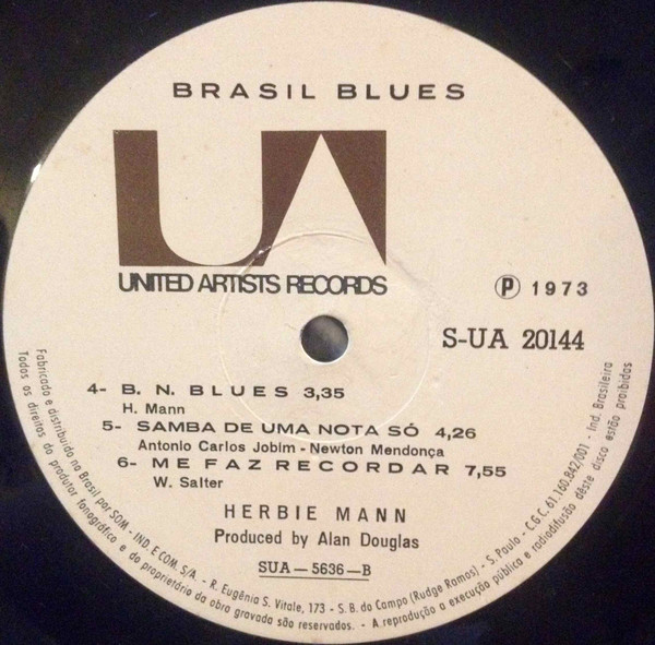 Herbie Mann - Brazil Blues | United Artists Records (S-UA 20144) - 4