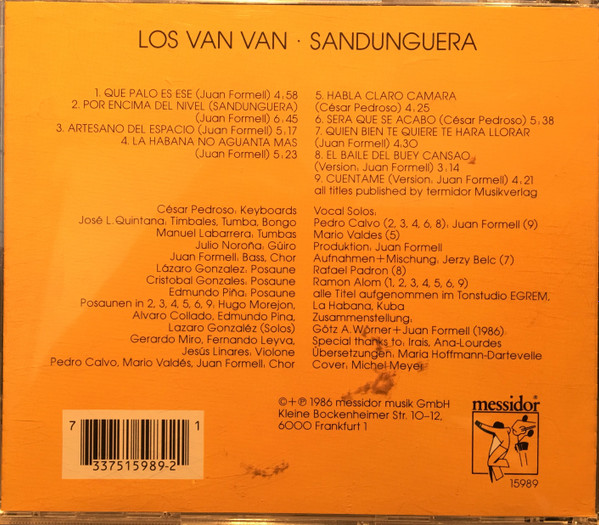 Album herunterladen Los Van Van - Sandunguera