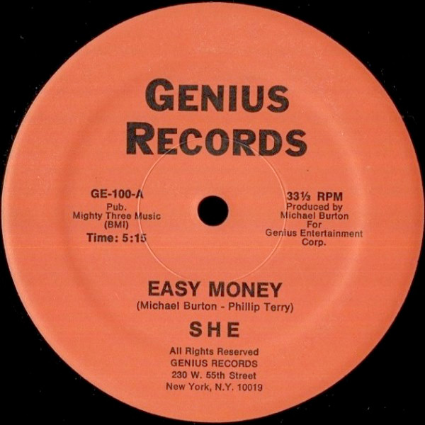 She - Easy Money / Handsome Stranger (Vinyl, US, 1981) For Sale 