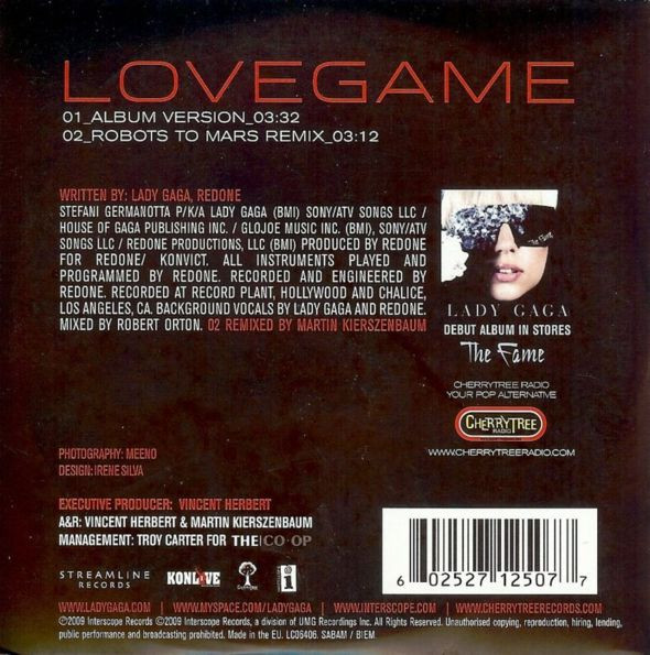 télécharger l'album Lady Gaga - Lovegame