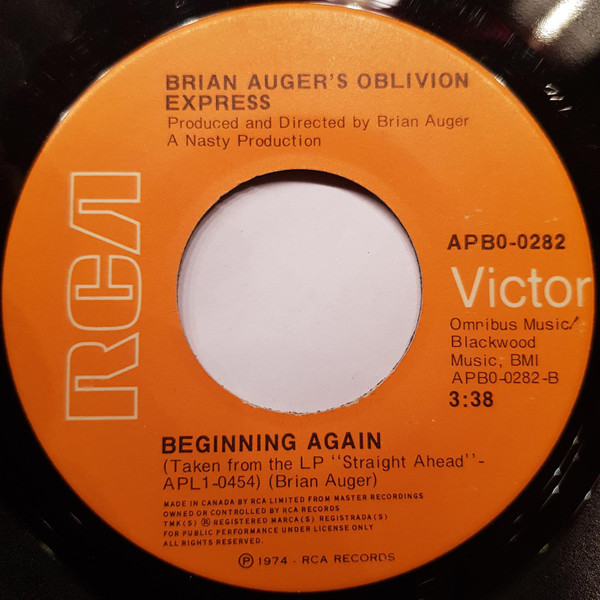 Brian Auger's Oblivion Express – Straight Ahead / Beginning Again