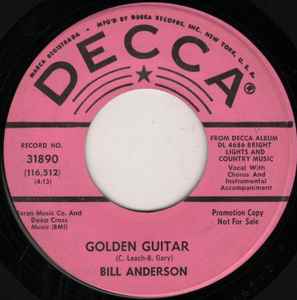 Bill Anderson (2) - Golden Guitar / I Love You Drops album cover