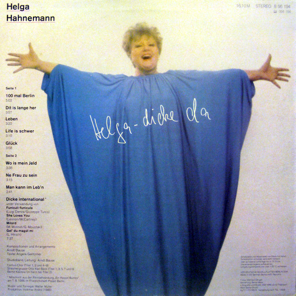 télécharger l'album Helga Hahnemann - Helga Dicke Da