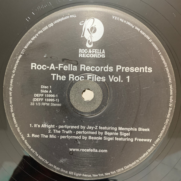 Roc-A-Fella Records Presents The Roc Files Vol.1 (2003, Vinyl 