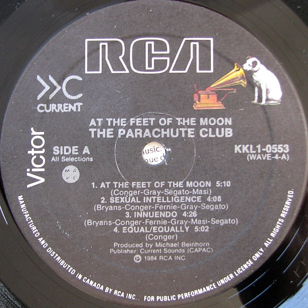 The Parachute Club - At The Feet Of The Moon | Current (KKL1-0553) - 5