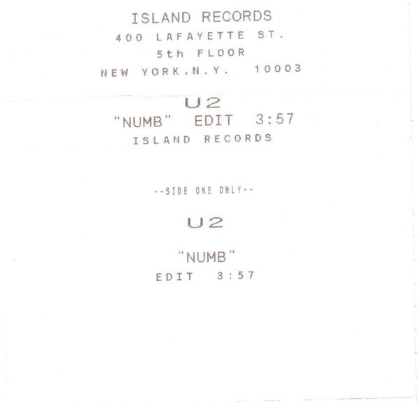 lataa albumi U2 - Numb Edit