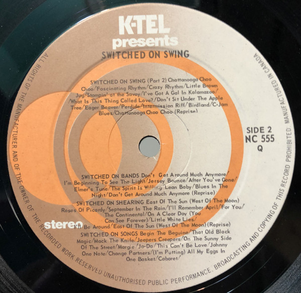 The Kings Of Swing Orchestra - Switched On Swing | K-Tel (NC 555) - 4