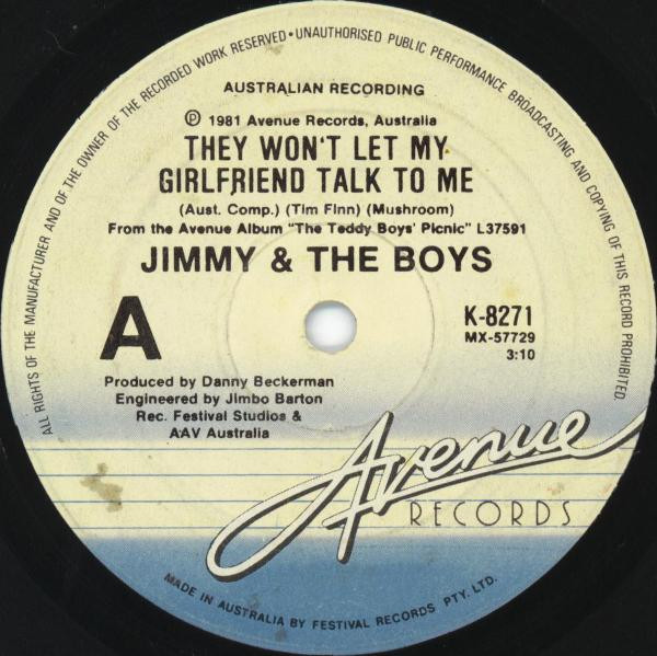 Jimmy & The Boys – They Won't Let My Girlfriend Talk To Me (1981