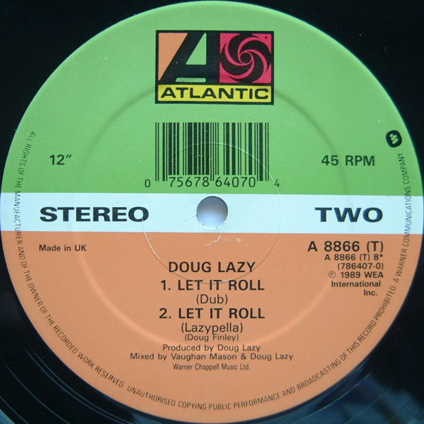 Raze Presents: Doug Lazy – Let It Roll (1989, Vinyl) - Discogs